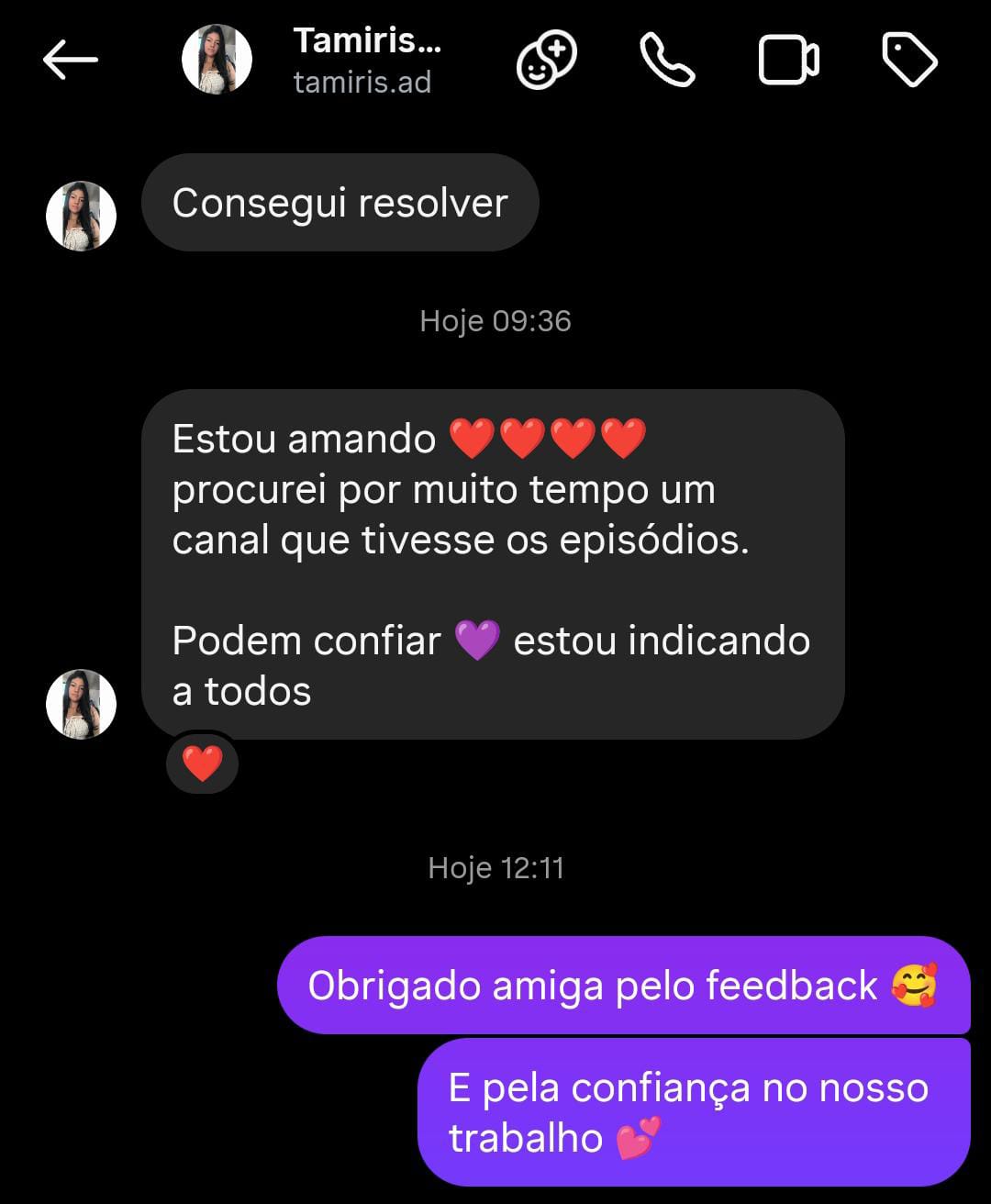 Depoimento de cliente